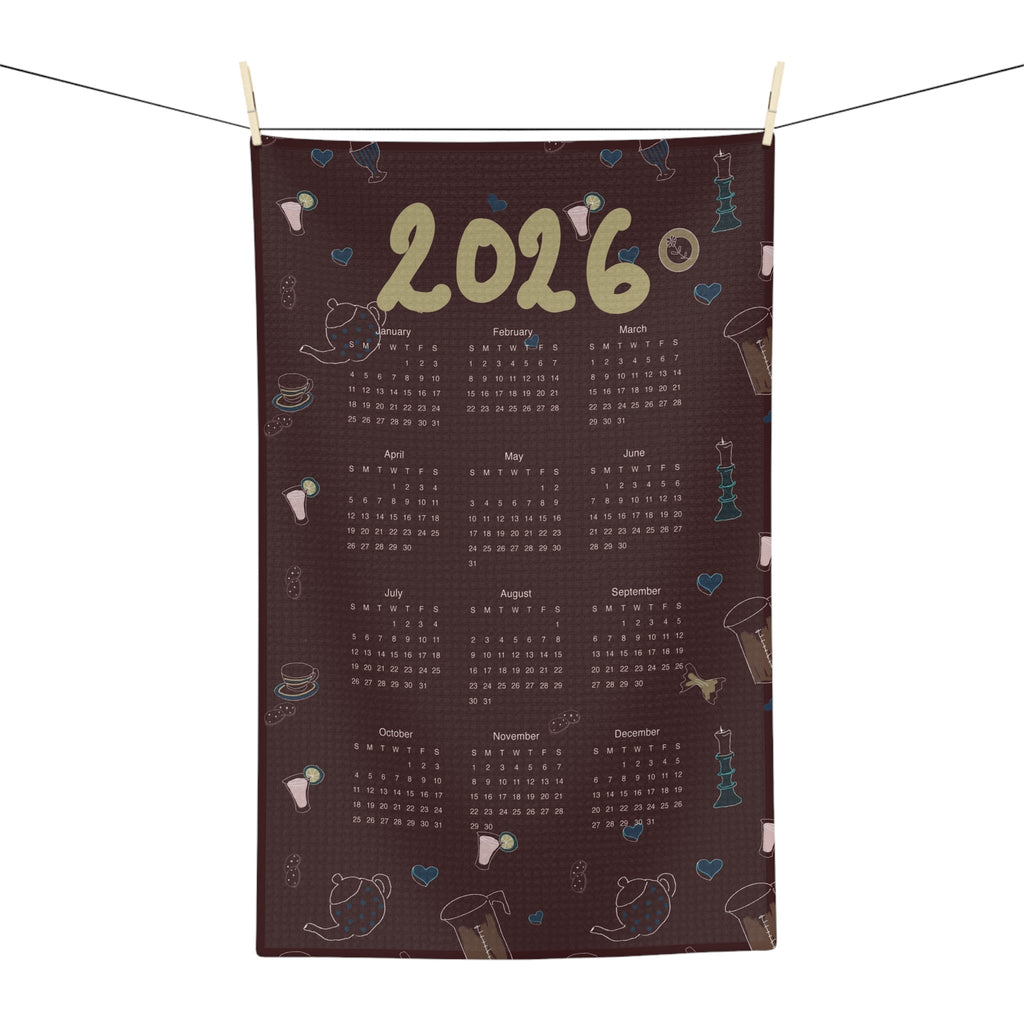 Festive Kitchen Charms 2026 Tea Towel Calendar