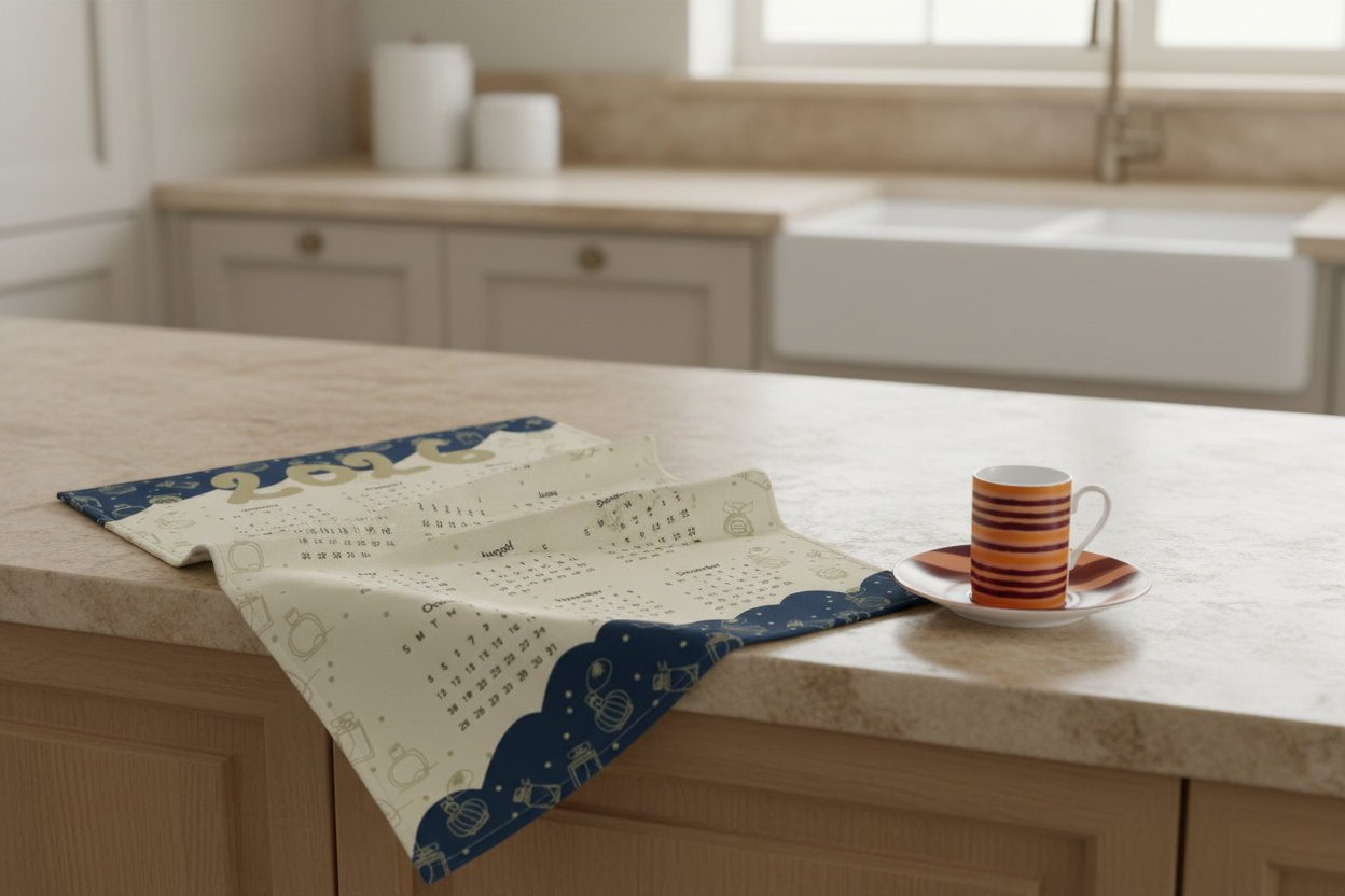 2026 Perfumed Days Cotton Tea Towel Calender