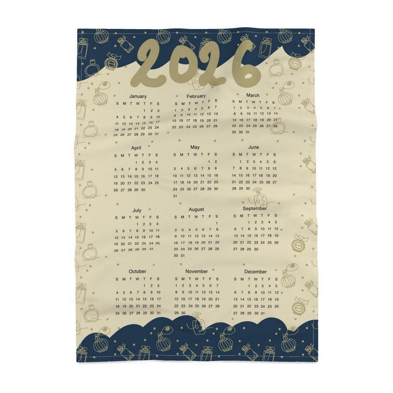 2026 Perfumed Days Cotton Tea Towel Calender