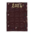 2026 Calendar Tea Towel, Festive Kitchen Charms