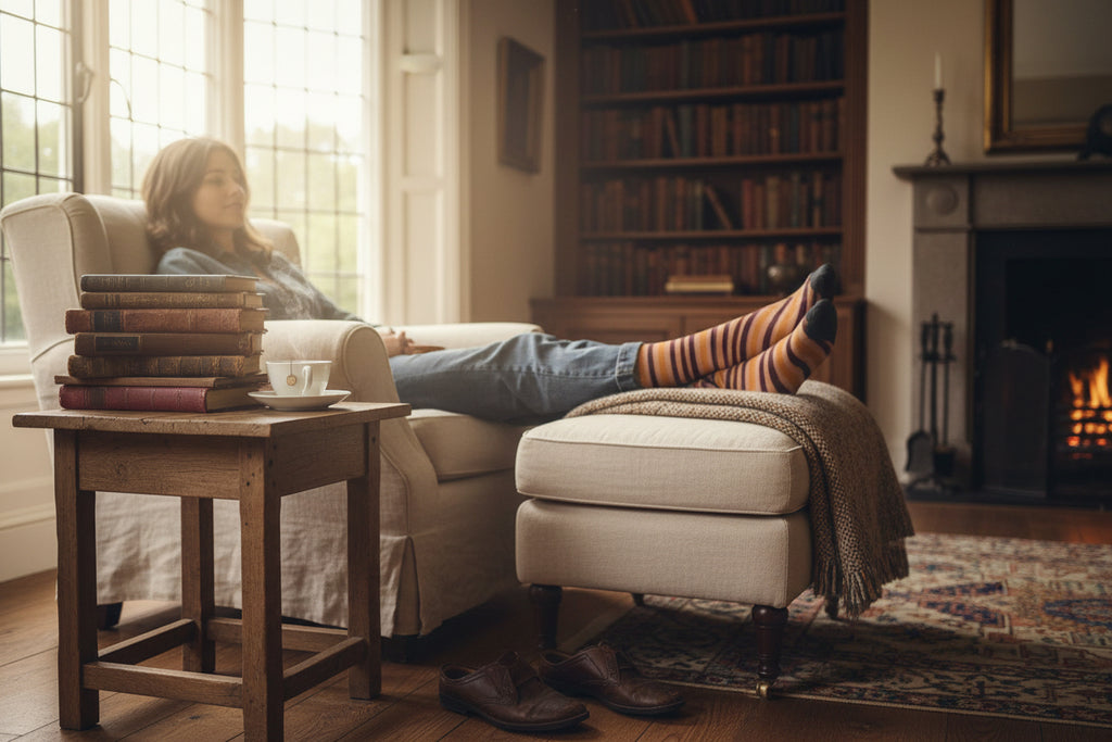 Sunset Brushstroke Socks
