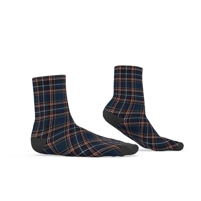 Frosted Winter Heritage Plaid Cotton Socks + gift box