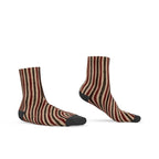 Autumn Harvest Vertical Stripes cotton Socks + gift box