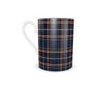Frosted Winter Heritage Plaid Espresso Cup and Saucer