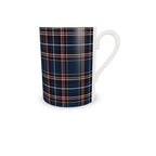 Frosted Winter Heritage Plaid Espresso Cup and Saucer