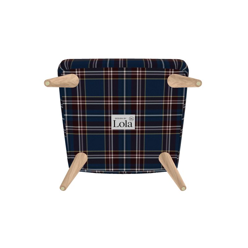 Frosted Winter Heritage Plaid Occasional chair
