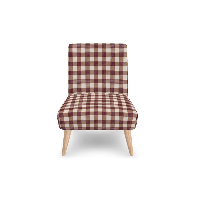 Autumn Distressed Gingham Occasional Chair