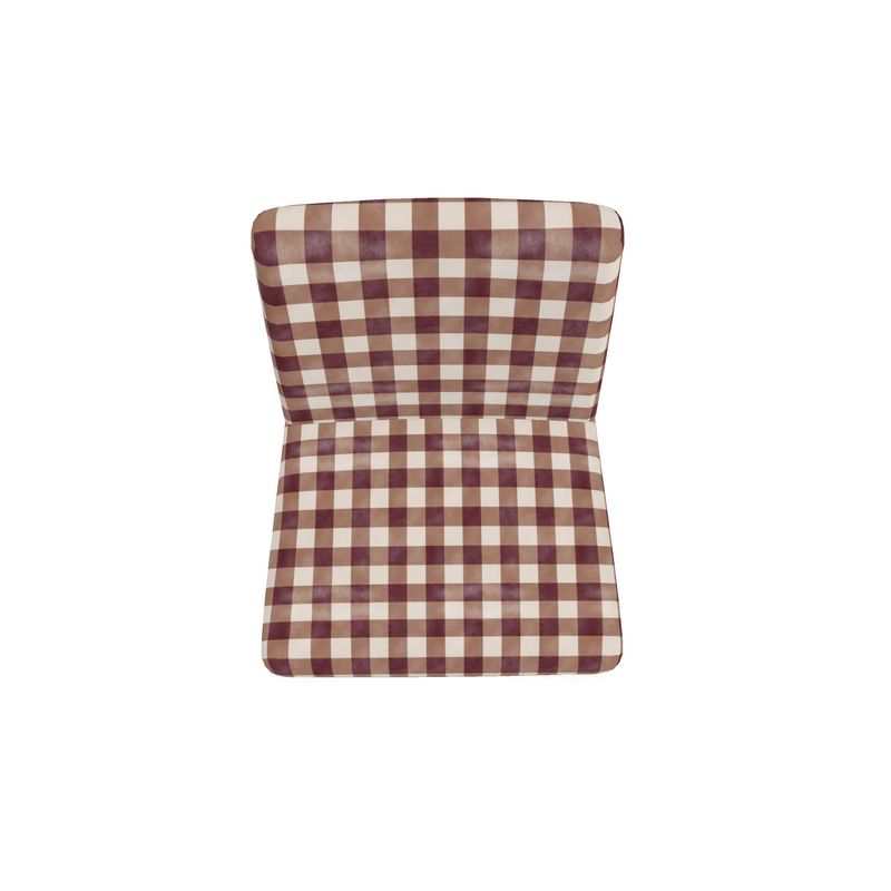 Autumn Distressed Gingham Occasional Chair