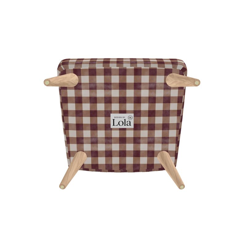 Autumn Distressed Gingham Occasional Chair