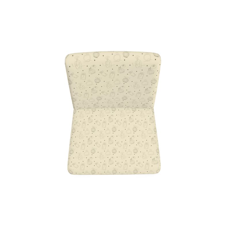 Vintage Elegance Perfume Bottles Occasional Chair