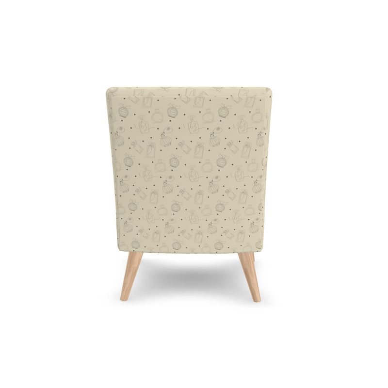 Vintage Elegance Perfume Bottles Occasional Chair