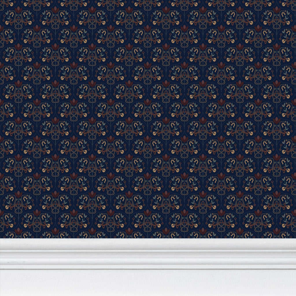 Year of the Horse 2026 Wallpaper – Midnight Blue