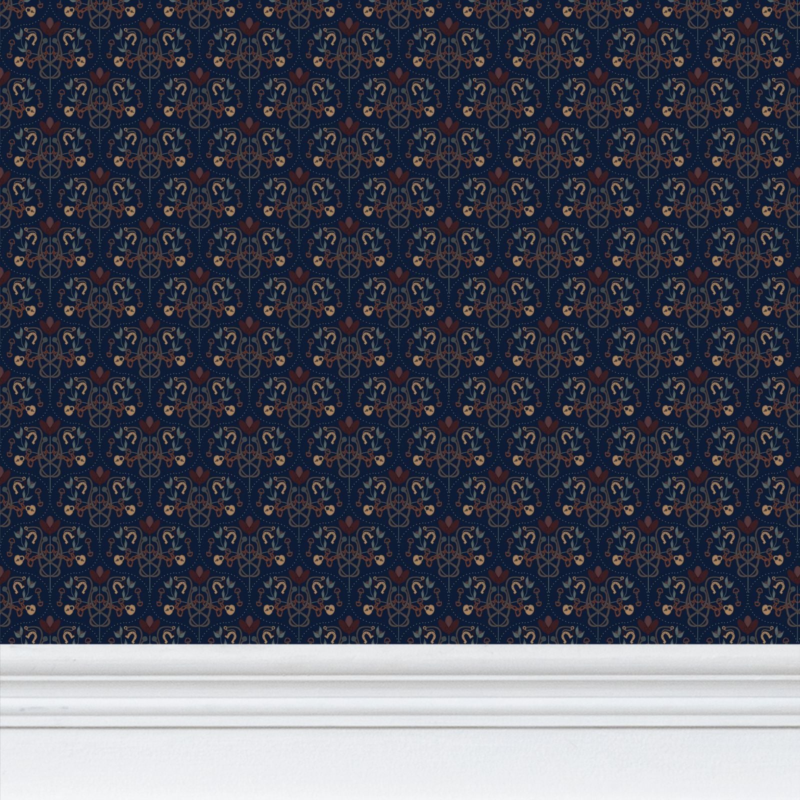 Year of the Horse 2026 Wallpaper – Midnight Blue
