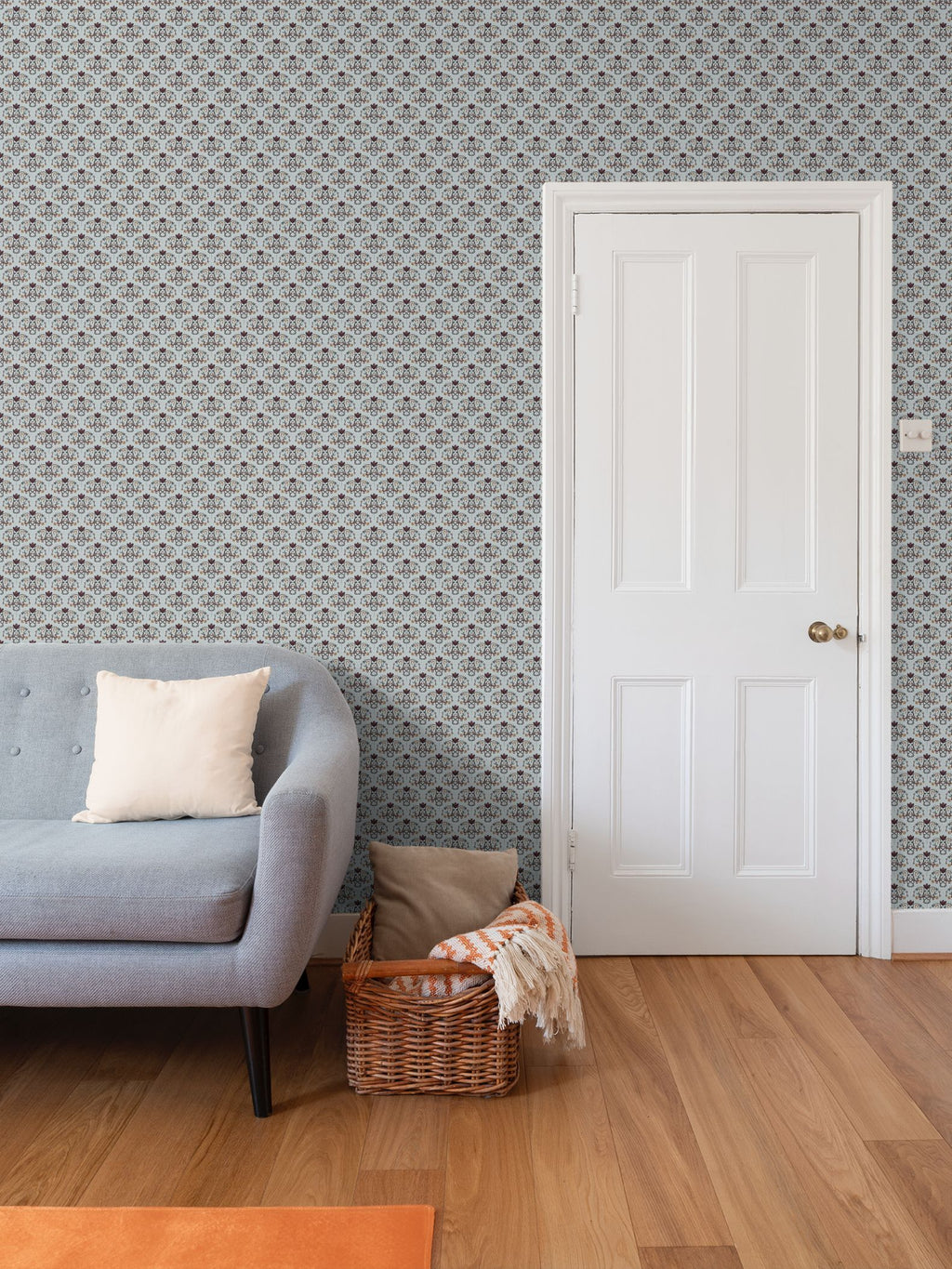 Equestrian Keepsakes Wallpaper – Soft Blue