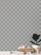 Equestrian Keepsakes Wallpaper – Soft Blue