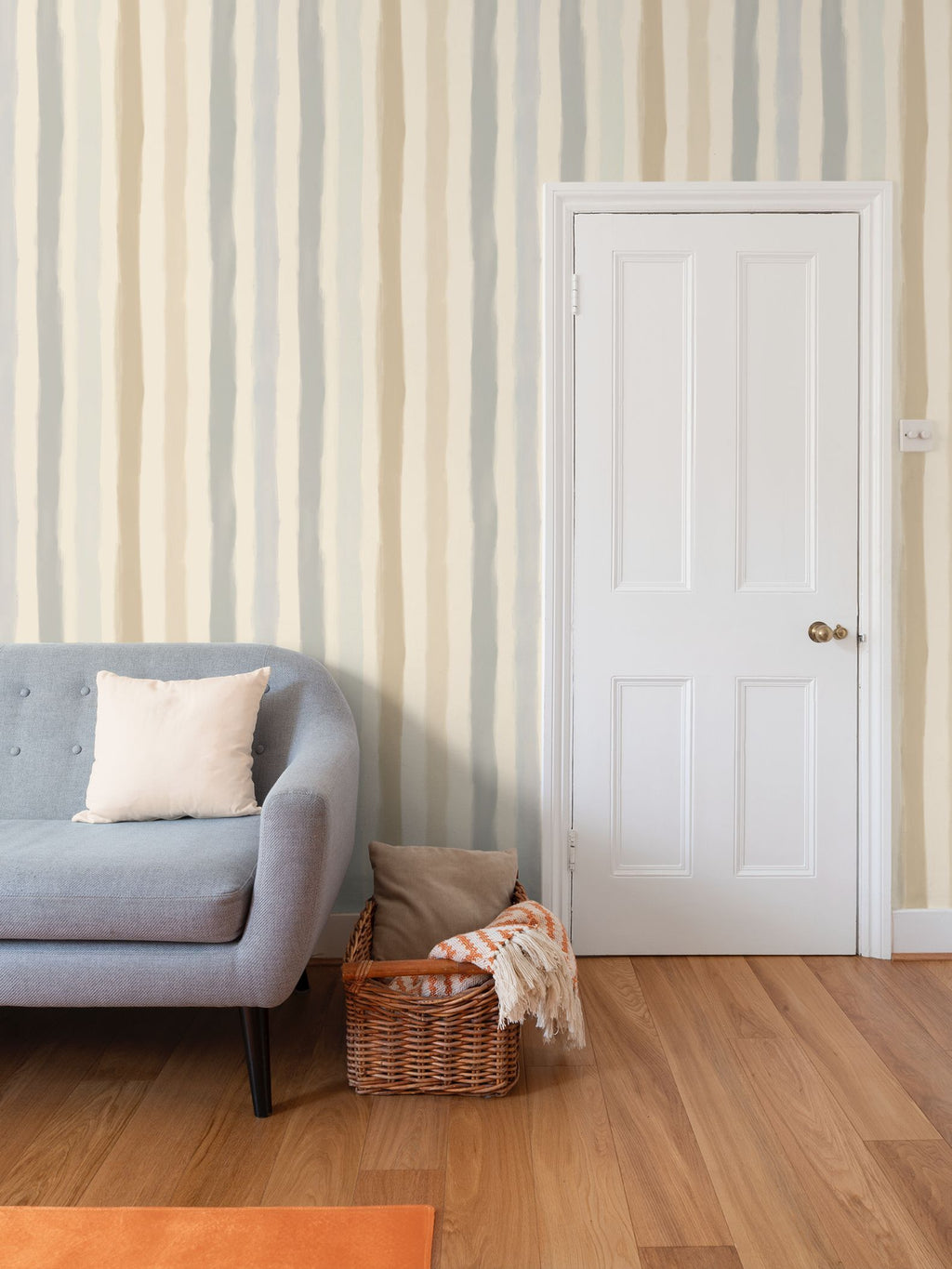 Heirloom Stripe | Soft Neutral Luxury Wallpaper