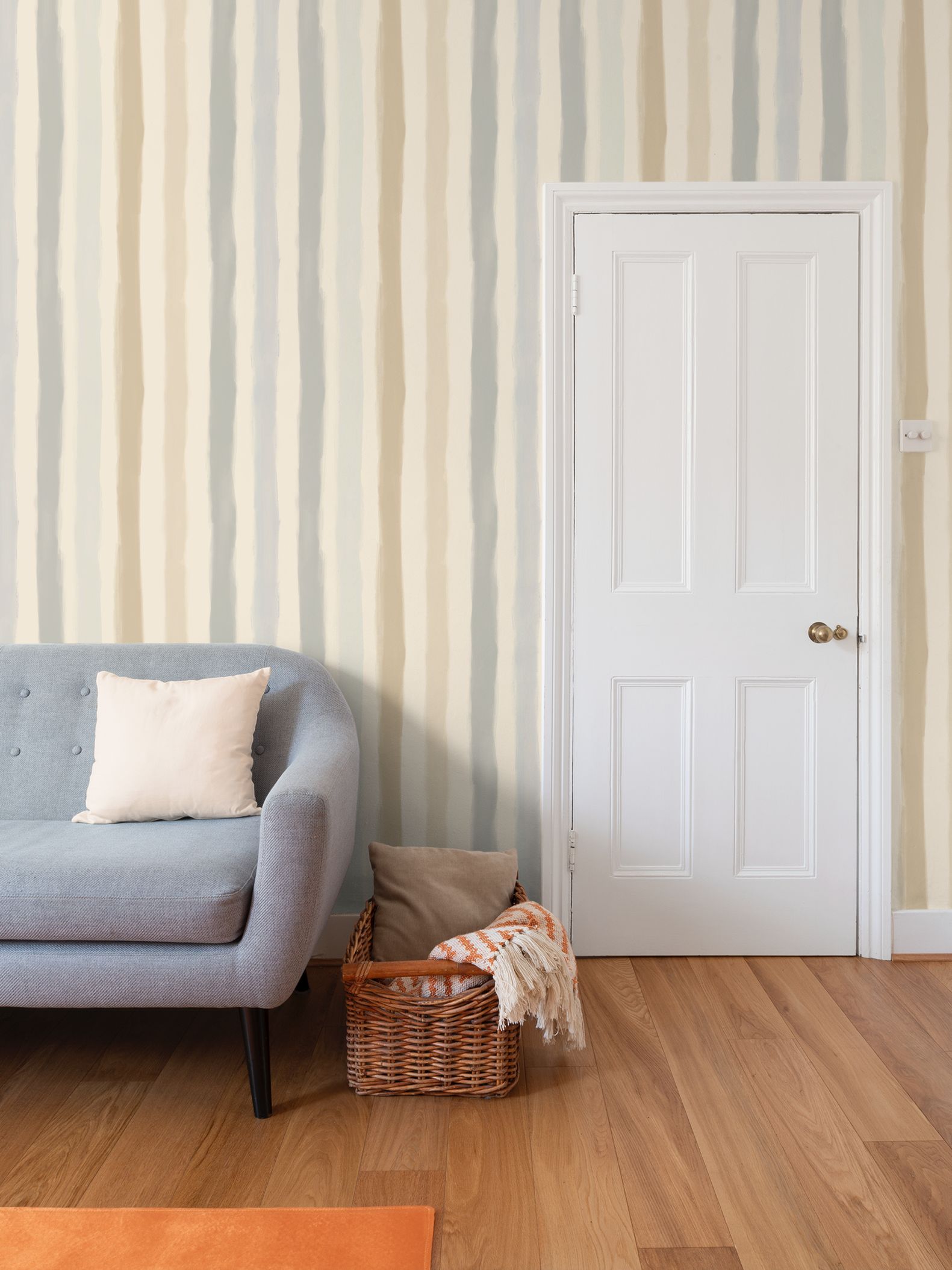 Heirloom Stripe | Soft Neutral Luxury Wallpaper