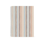 Heirloom Stripe Spiral Notebook – Soft Neutral Hardcover Journal
