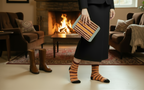 Autumn Horizon Stripe socks + gift box