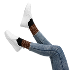 Autumn Chocolate Waves Socks