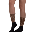 Autumn Chocolate Waves Socks