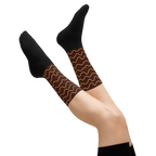 Autumn Chocolate Waves Socks