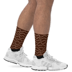Autumn Chocolate Waves Socks