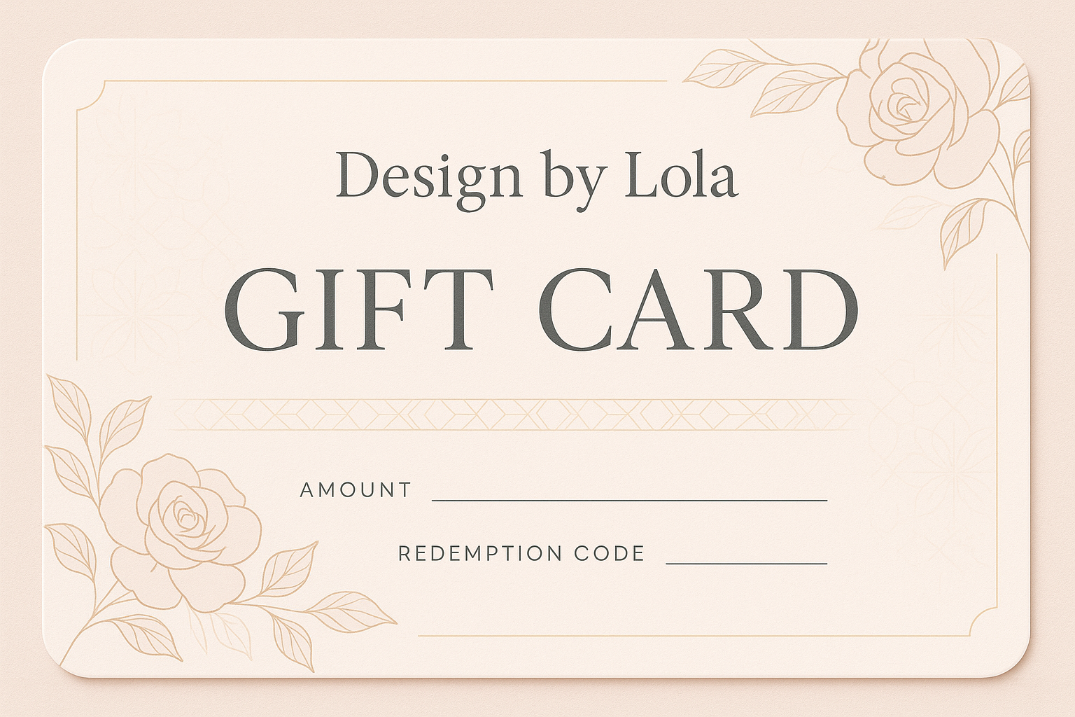 Design by Lola gift card