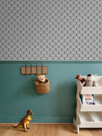 Equestrian Keepsakes Wallpaper – Soft Blue