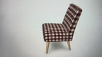 Autumn Distressed Gingham Occasional Chair
